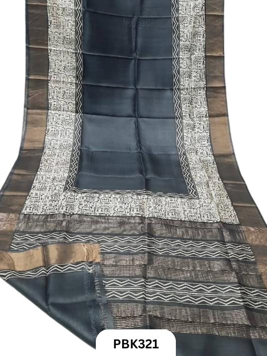 Pure Handloom Tussar Silk Saree