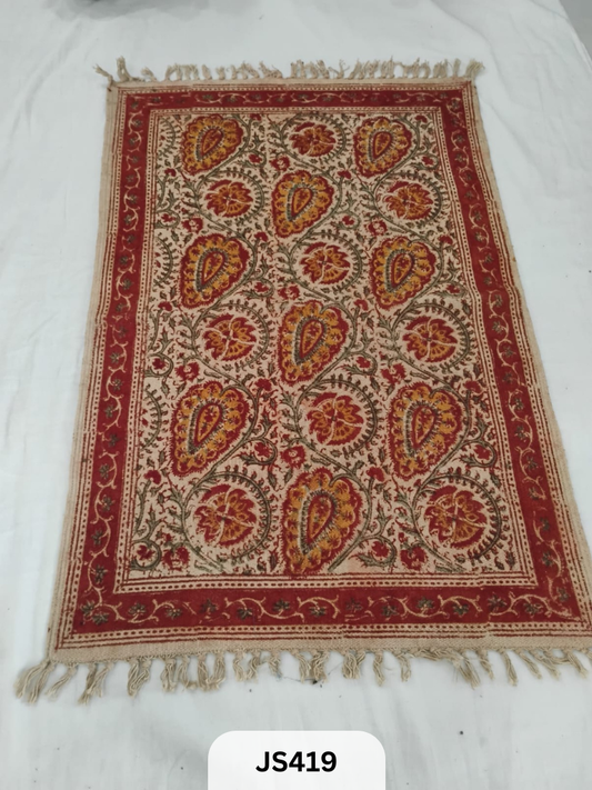 KALAMKARI PRINT FLOOR MAT (2X3 FEET)