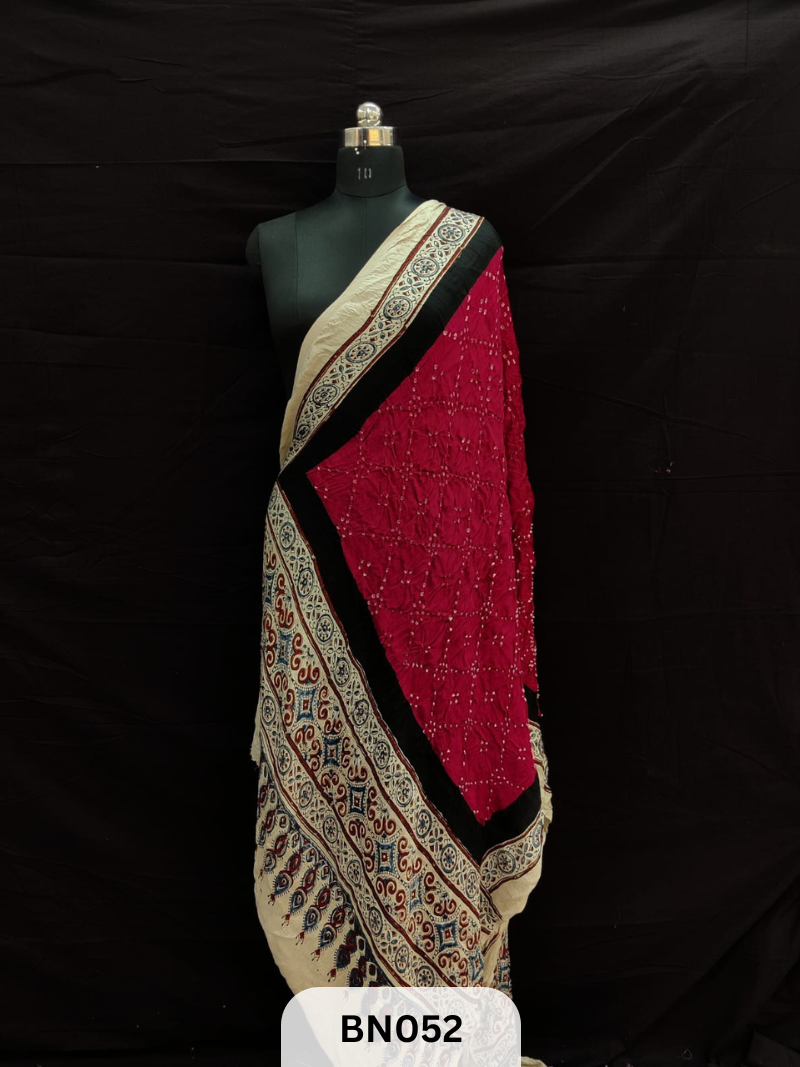 AJRAKH BANDHANI STAR DUPPATA | BORDER