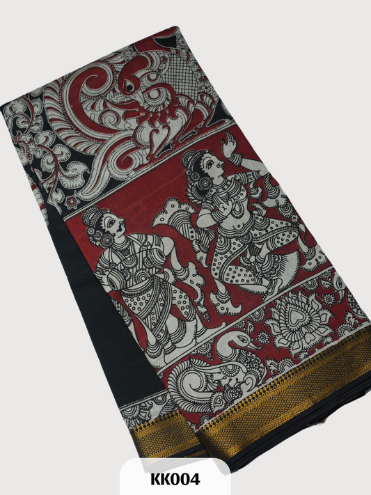 Kalamkari Chennuri Silk Saree