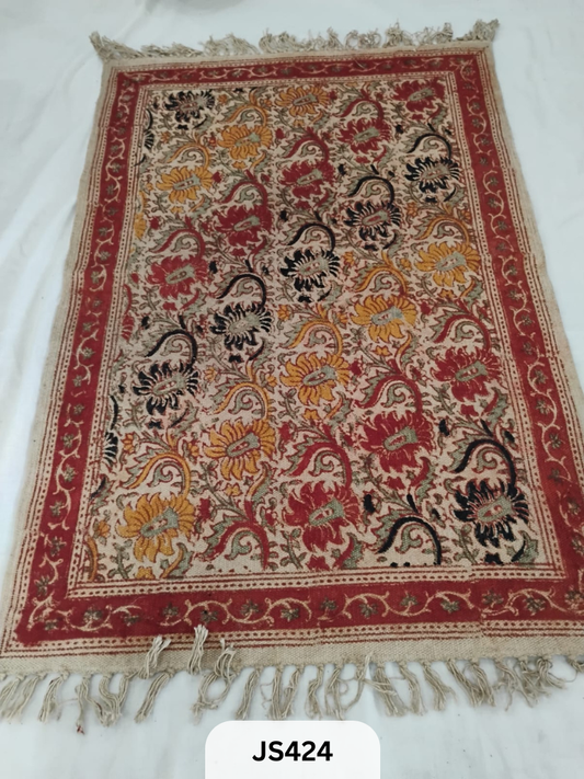 KALAMKARI PRINT FLOOR MAT (2X3 FEET)