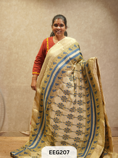 AJRAKH DOLA SILK SAREE