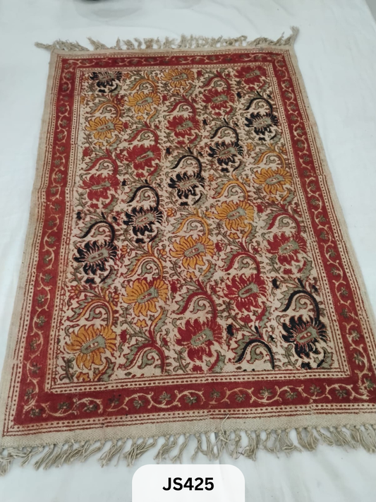 KALAMKARI PRINT FLOOR MAT (2X3 FEET)