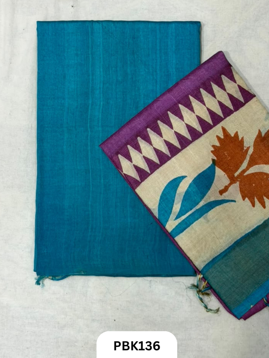 Pure Tussar Silk Salwar 2pc Top 2.5 + Duppatta 2.5  44 width