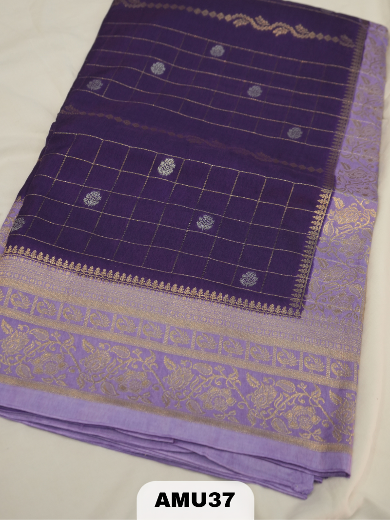 DOLA SILK SAREE WITH BORDER