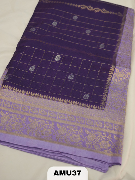 DOLA SILK SAREE WITH BORDER