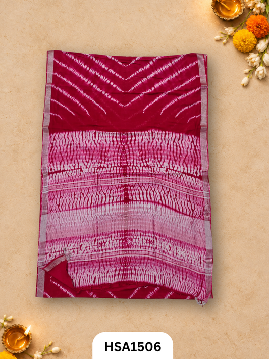 Kalamkari Hand Block Printed Soft Linen With Blouse