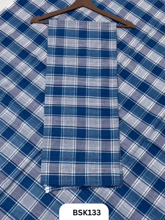 Mul Cotton Checks Top Duppata -2.5Mtr