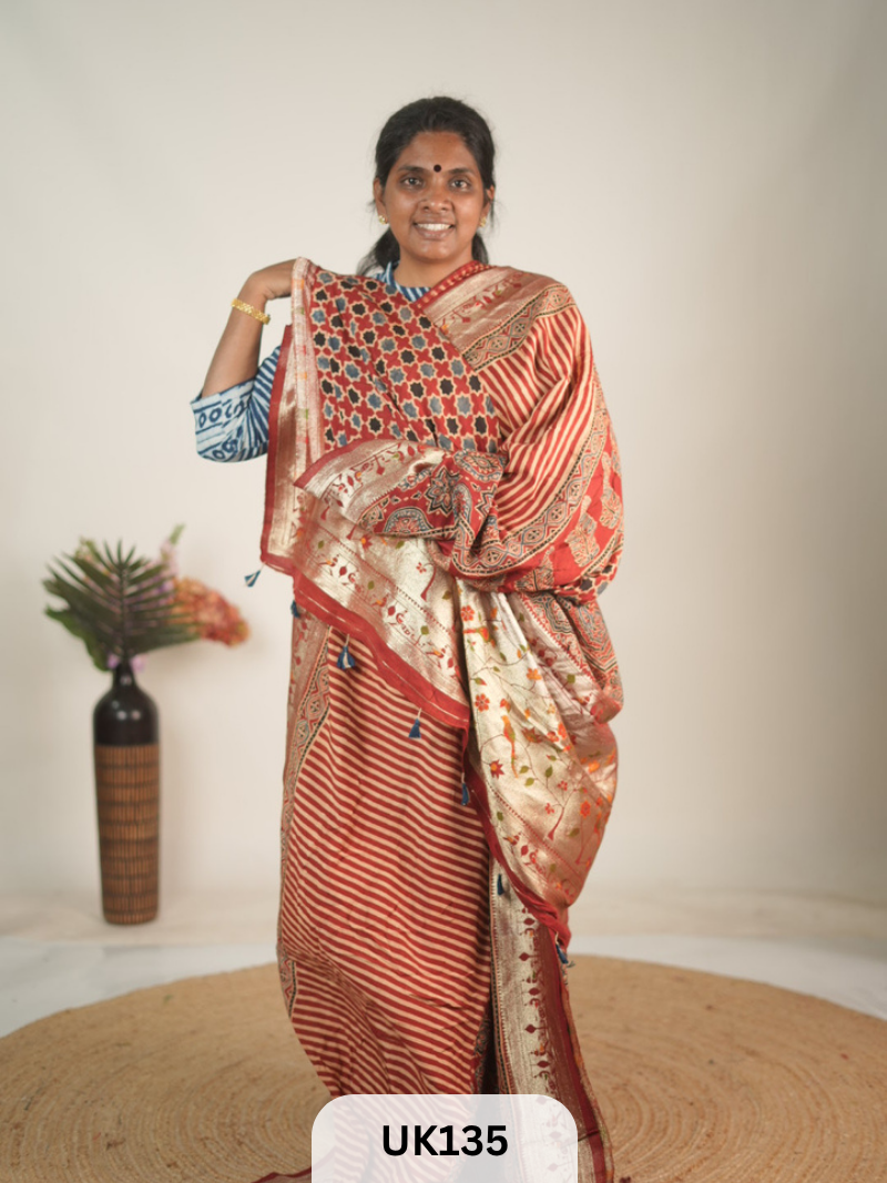 DOLA AJRAKH SAREE
