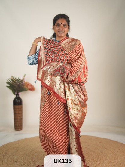 DOLA AJRAKH SAREE