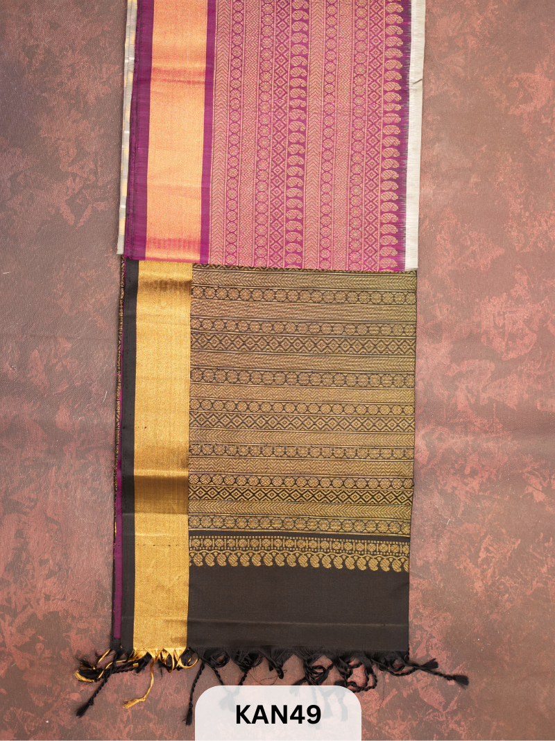KANCHIPURAM HANDLOOM PURE SOFT SILK