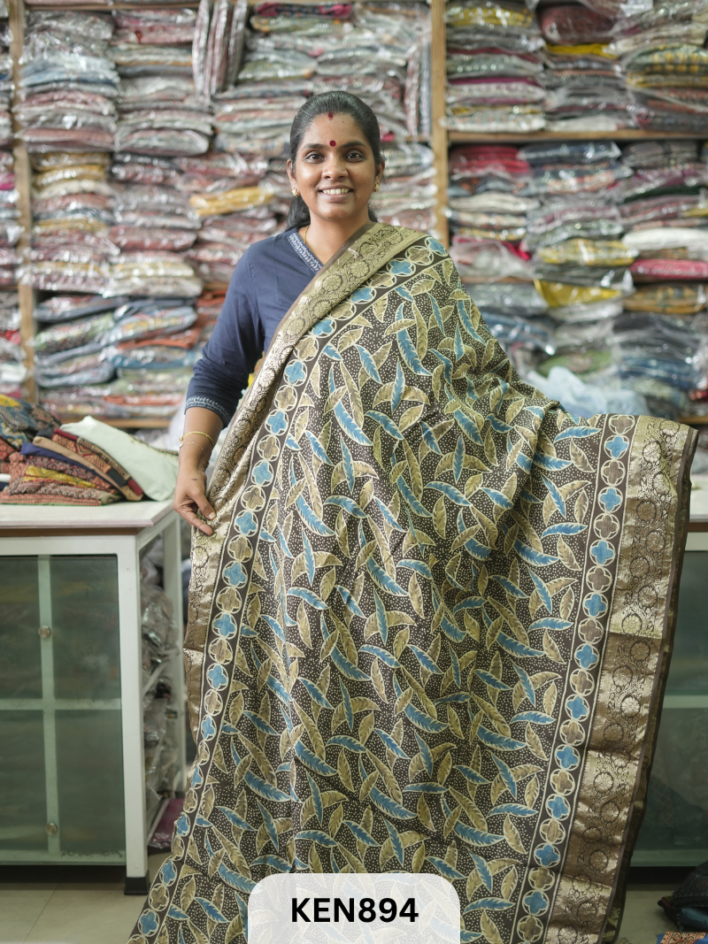 DOLA SILK AJRAKH HANDBLOCK RICH PALLU SAREE
