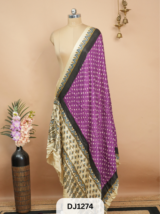 BANDHANI WITH AJRAKH DUPPATA | BORDER