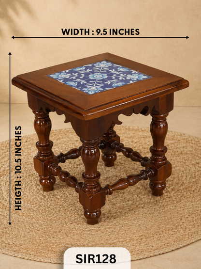 Chettinad Teak Stool