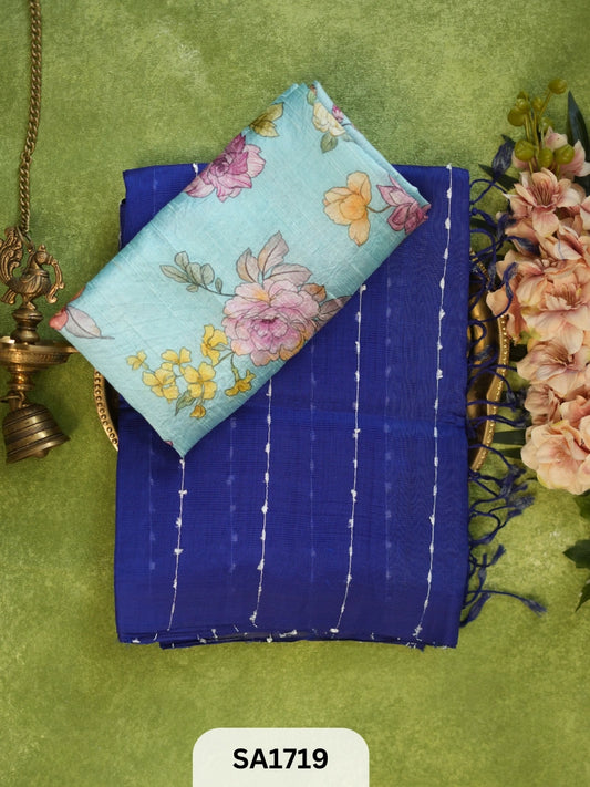 HANDLOOM MANGALAGIRI JUTE SILK + RAW SILK BLOUSE