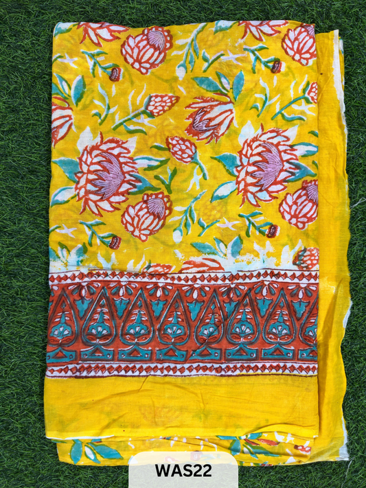 PREMIUM HAND BLOCK PRINTED JAIPURI COTTON 3 LAYER SIZE-90×108 KING SIZE