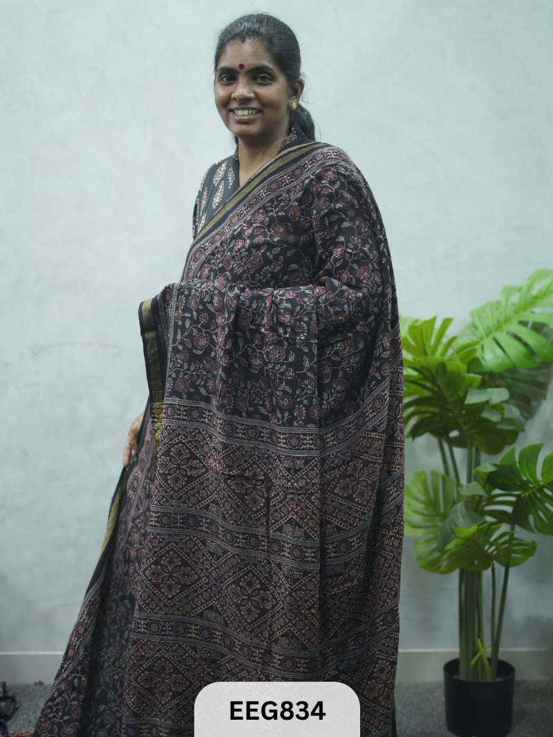 KOTA DORIA AJRAKH SAREE
