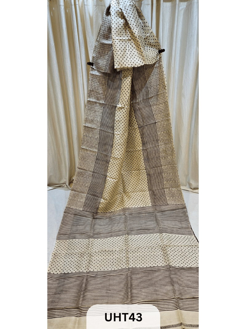 PURE MURSHIDABAD HANDPAINTED SAREE