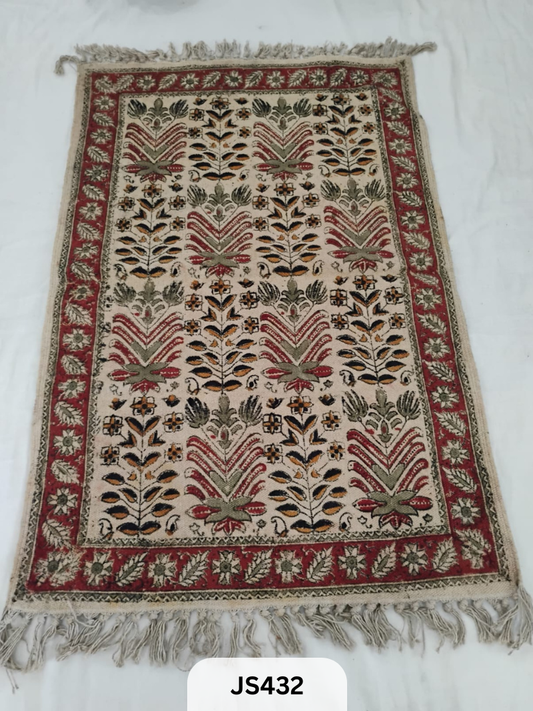 KALAMKARI PRINT FLOOR MAT (2X3 FEET)