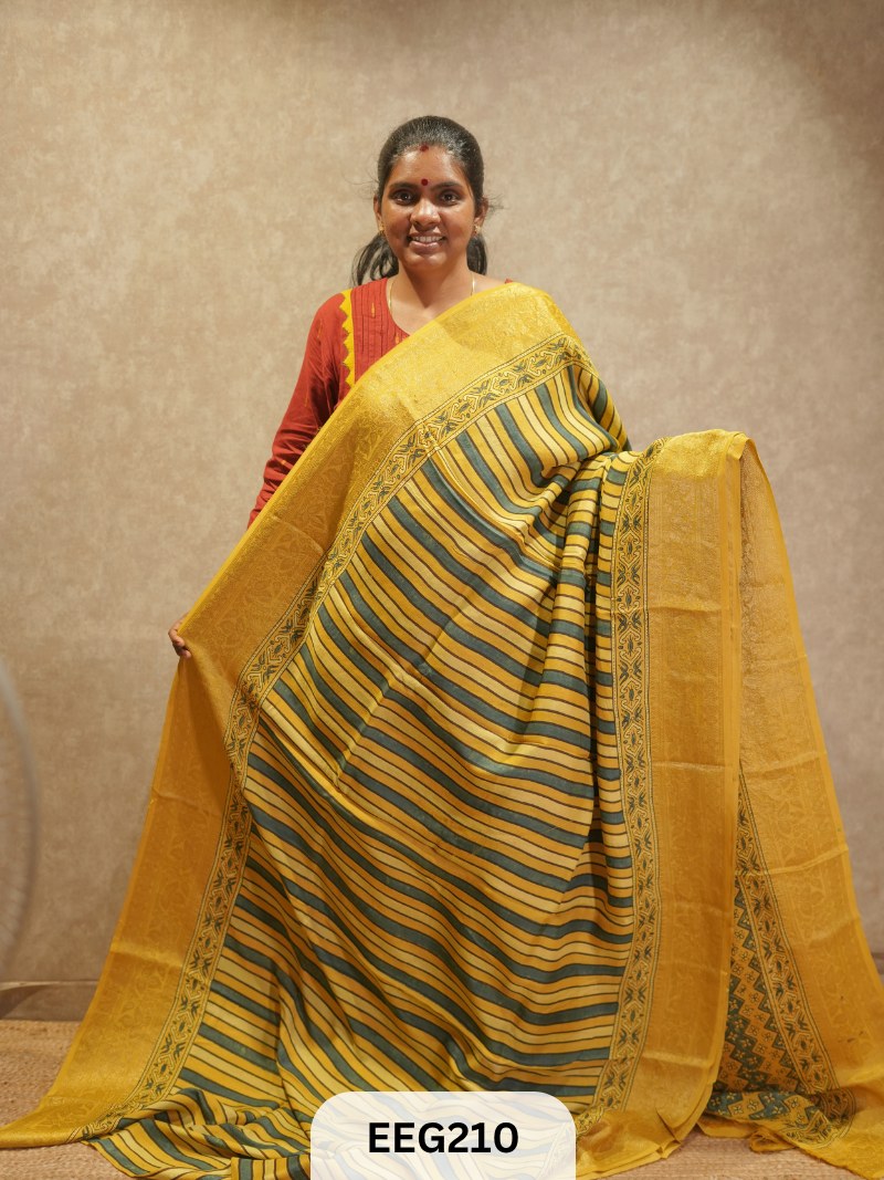 AJRAKH DOLA SILK SAREE