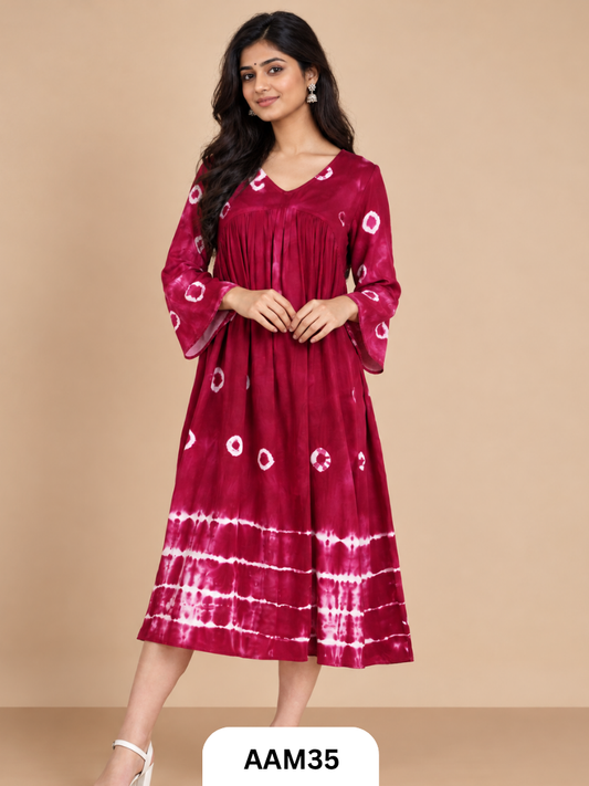 Long Rayon Gown