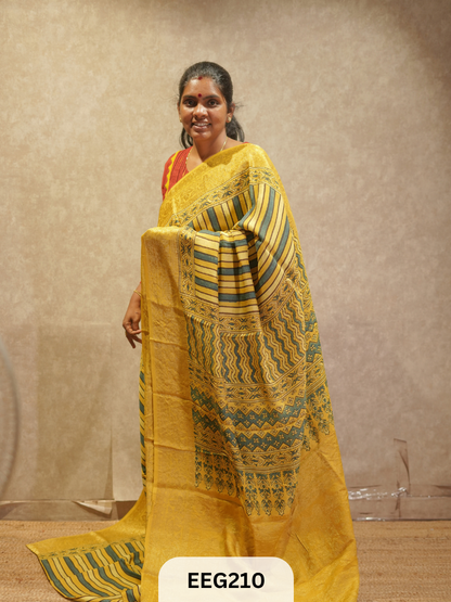 AJRAKH DOLA SILK SAREE