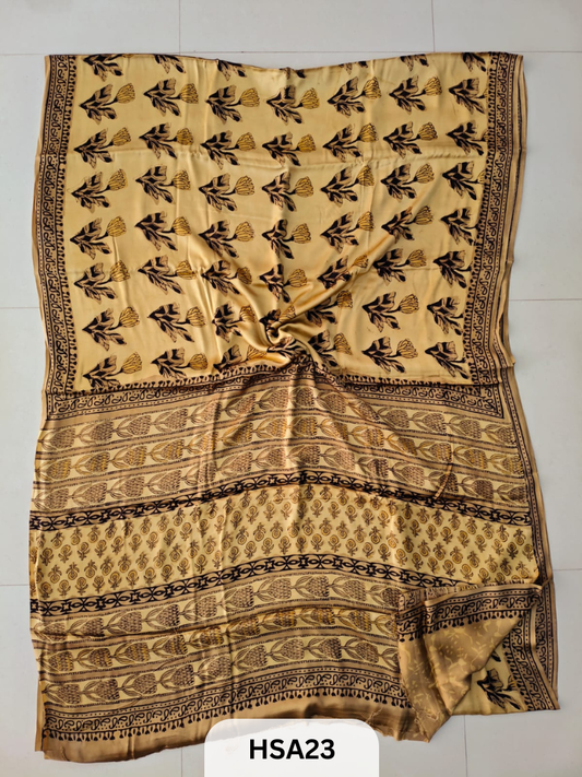 VANASPATI - VEGETABLE HANDBLOCK MODAL SAREE