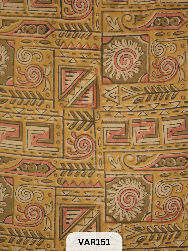 KALAMKARI HANDBLOCK PRINT- FABRIC -1mtr