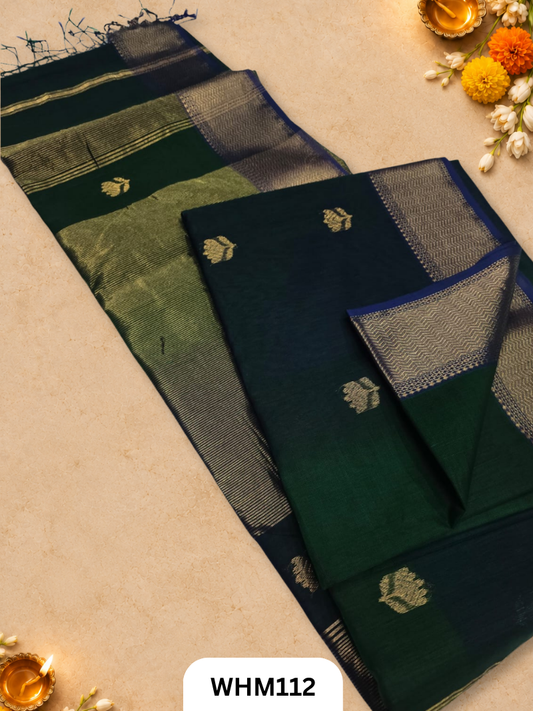 Maheshwari handloom Lotus butta sarees