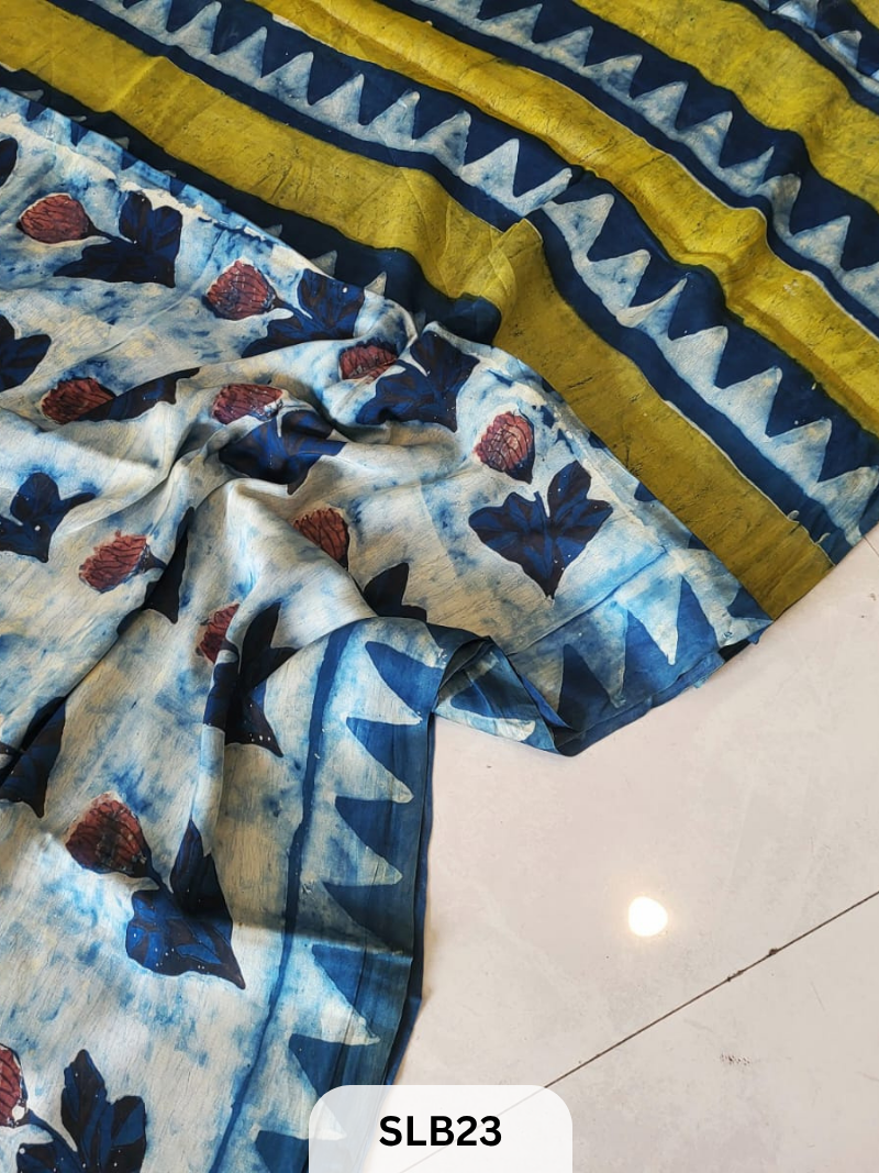 NASPHAL AJRAKH VANASPATHI MODAL HANDBLOCK PRINT SAREE