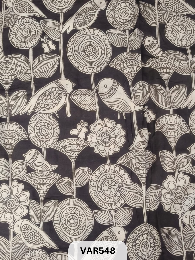 Kalamkari Hand printed - Fabric -2.5mtrs