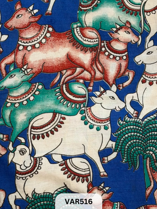 Kalamkari Hand printed - Fabric -1.5mtr