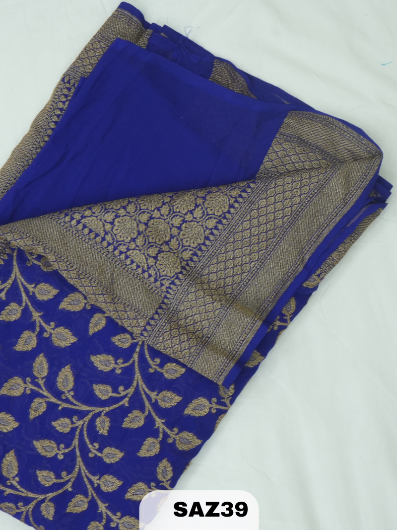 BANARAS ANTI KHADI GEORGET SAREE