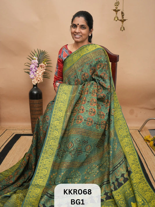 DOLA SILK - AJRAKH HANDBLOCK PRINT