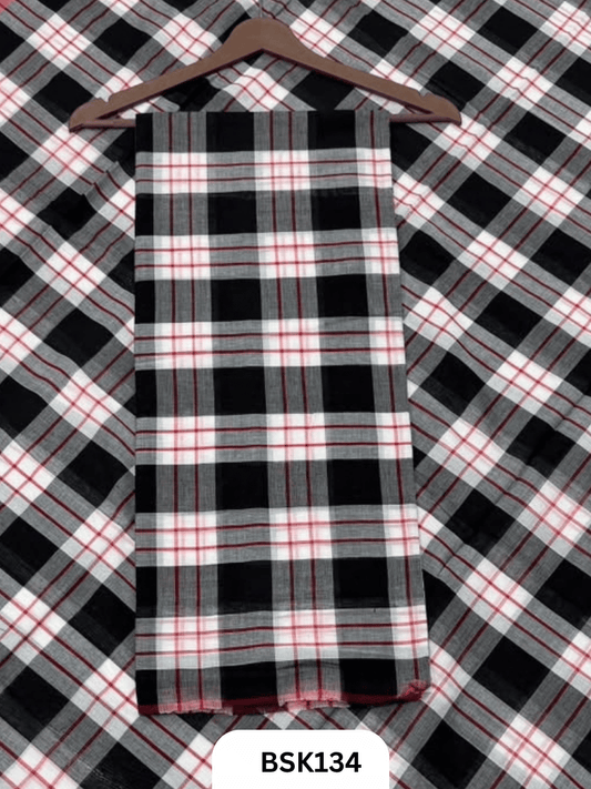 Mul Cotton Checks Top Duppata -2.5Mtr