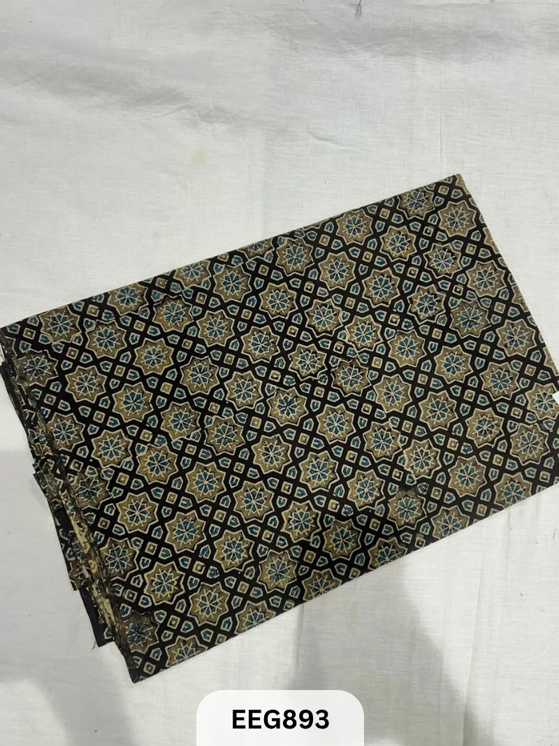 COTTON AJRAKH FABRIC-1MTR