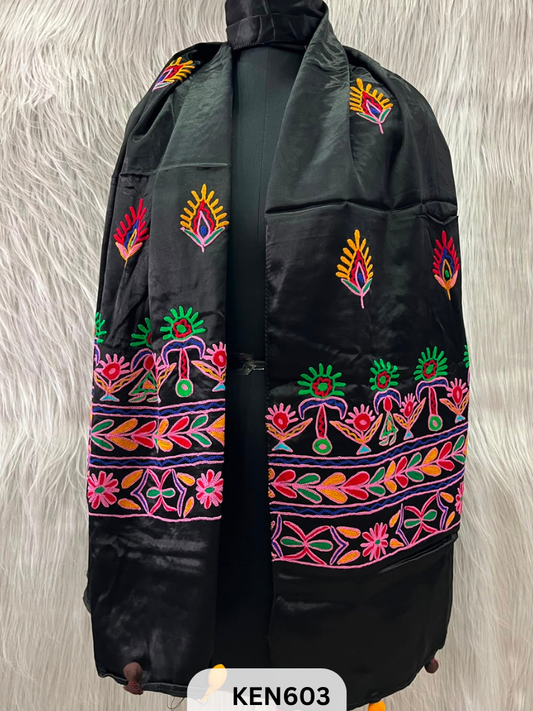 MUSHRU HAND AARI WORK STOLE