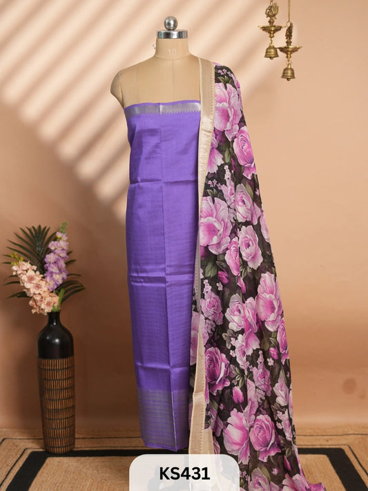 MANGALGIRI PATTU TOP AND DUPPATA - 2 PCS