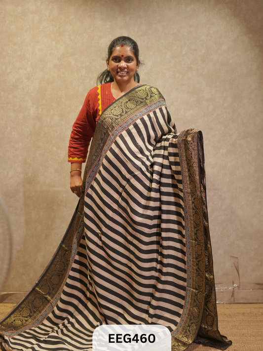 AJRAKH DOLA SILK SAREE