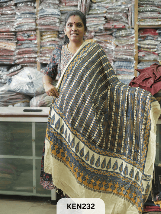 MODAL AJRAKH SCREEN PRINT DUPPATA