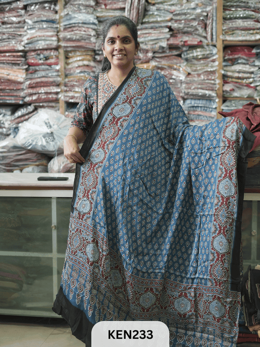 MODAL AJRAKH SCREEN PRINT DUPPATA