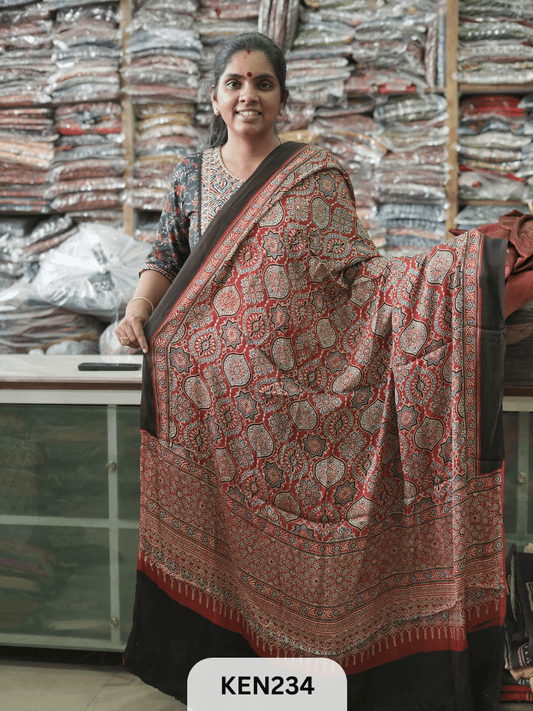 MODAL AJRAKH SCREEN PRINT DUPPATA