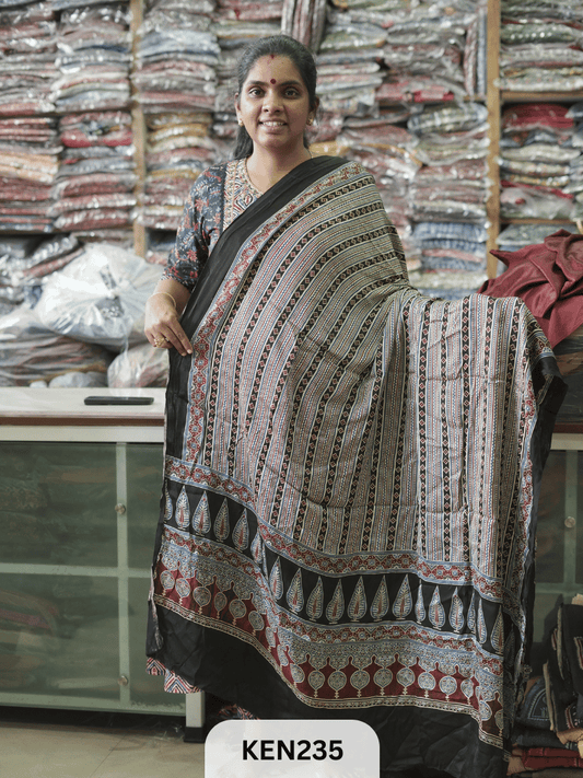 MODAL AJRAKH SCREEN PRINT DUPPATA