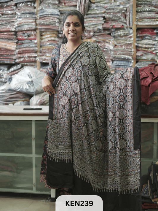 MODAL AJRAKH SCREEN PRINT DUPPATA