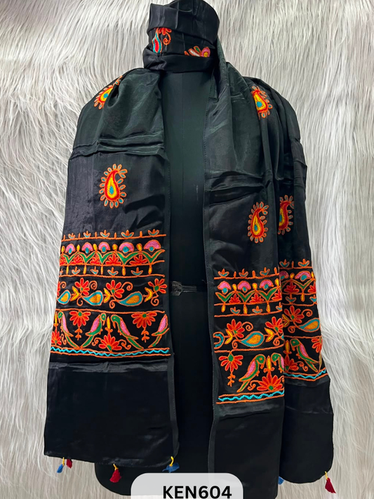 MUSHRU HAND AARI WORK STOLE