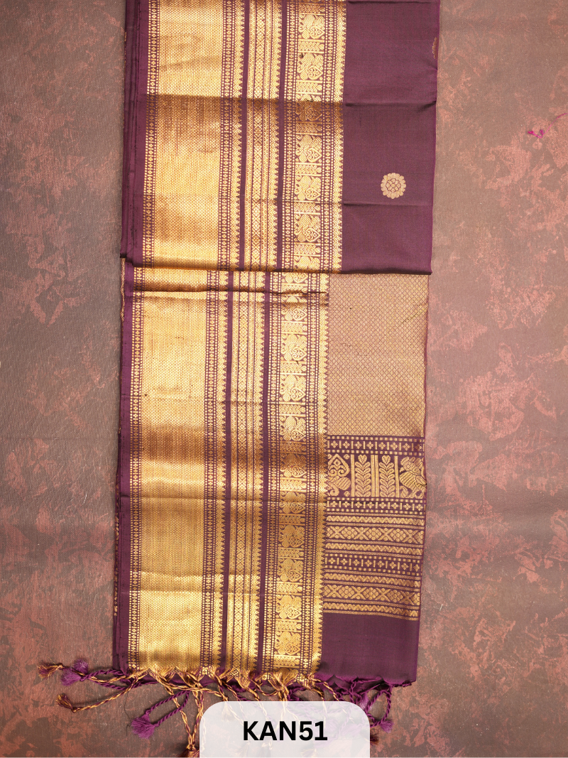 KANCHIPURAM HANDLOOM PURE SOFT SILK