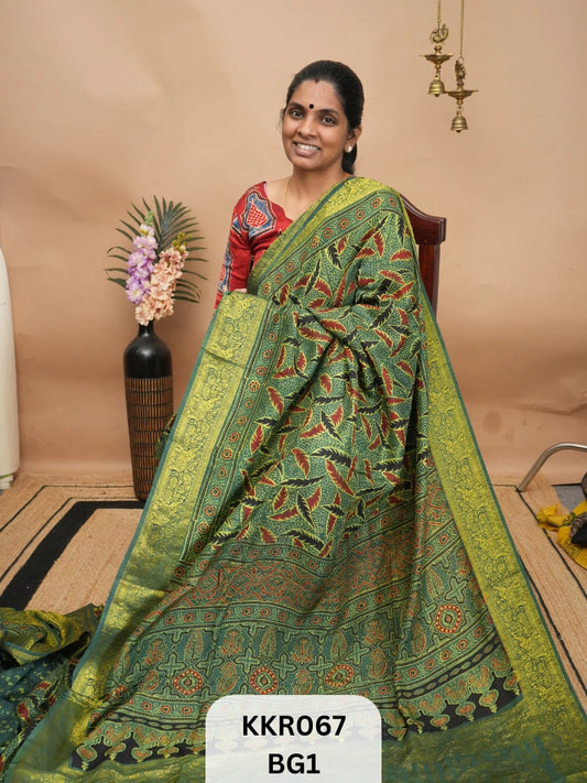 DOLA SILK - AJRAKH HANDBLOCK PRINT