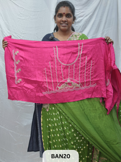 BANDHANI DESIGNER WORK WITH BANDHANI PALLU