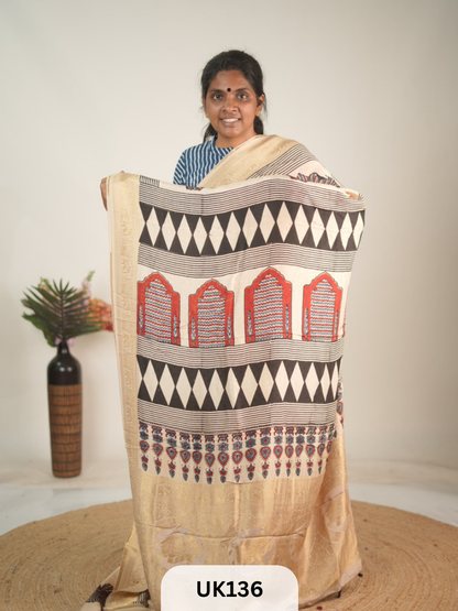 DOLA AJRAKH SAREE