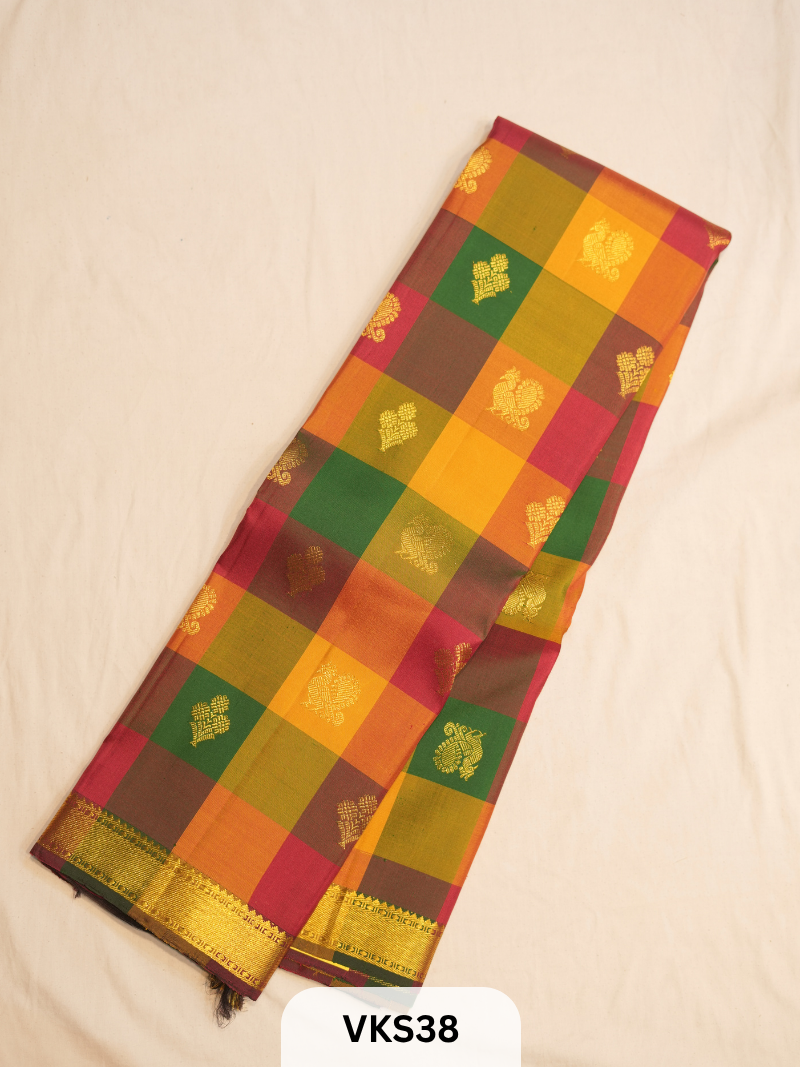 KANCHIPURAM KATTAM SAREE